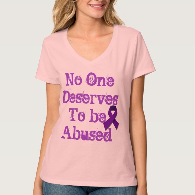 Camiseta Pare a violência doméstica (Frente)
