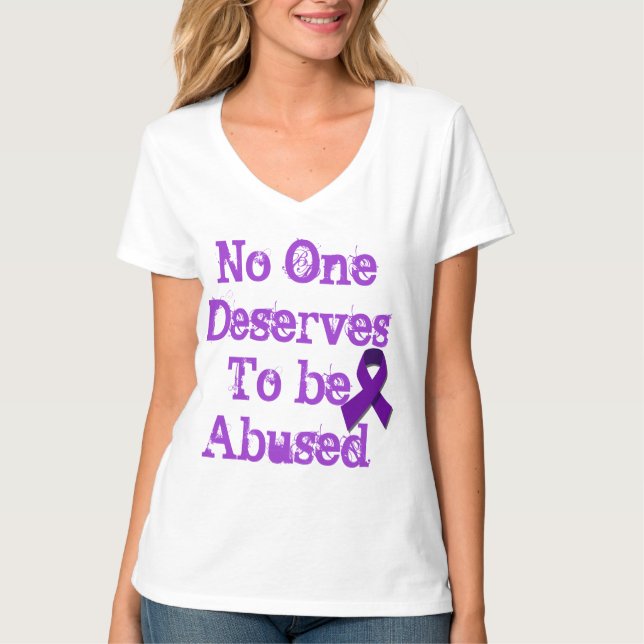 Camiseta Pare a violência doméstica (Frente)