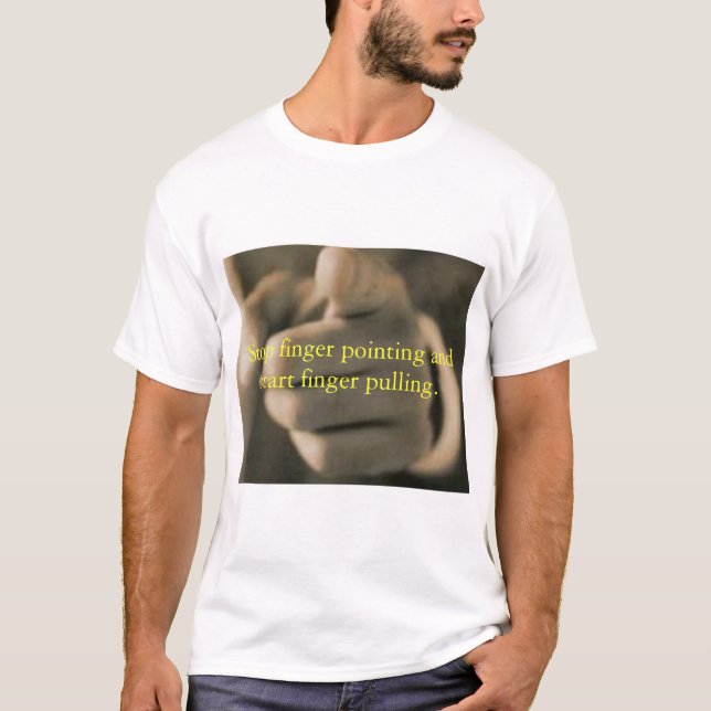 Camiseta pare apontar do dedo (Frente)