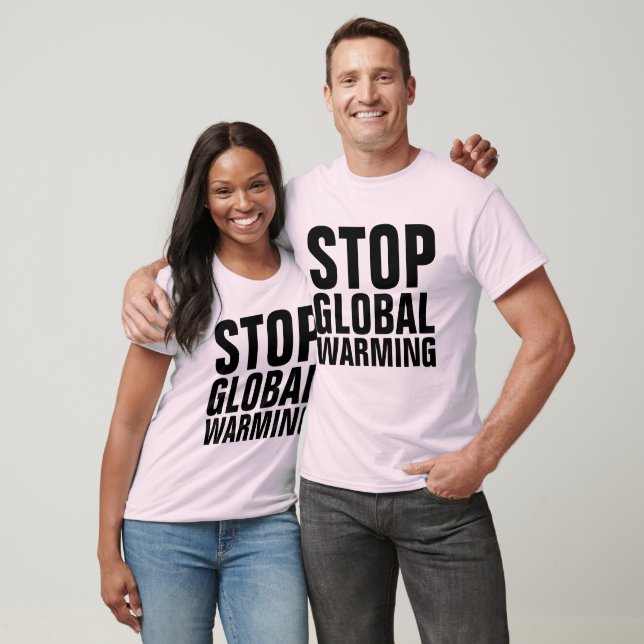 Camiseta PARE AS T-Shirts DE AQUECIMENTO GLOBAL (Unissex)