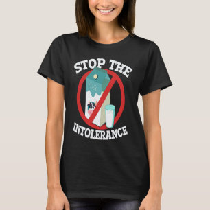 Camiseta Pare com a Intolerância Intolerante à lactose Vega