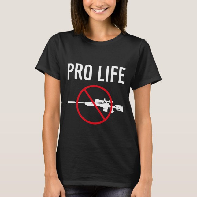 Camiseta Pare Com A Violência Contra Armas, Controle De Arm (Frente)
