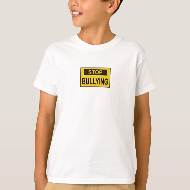 Camiseta Pare com o Bullying Sinal amarelo (Frente)
