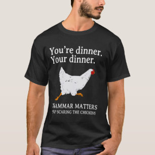 Camiseta Pare De Assustar Os Frangos Ingleses Gramática Eng