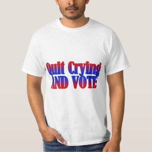 Camiseta Pare de chorar e vote