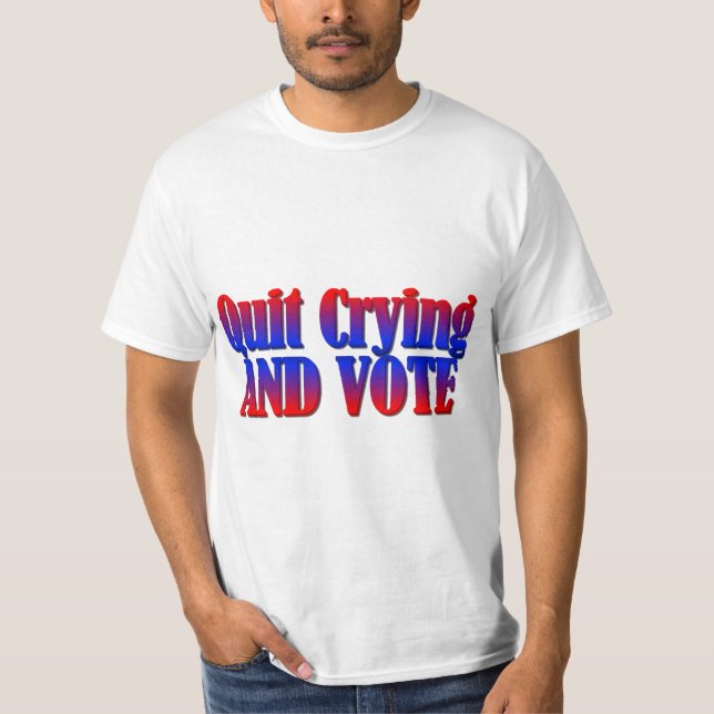 Camiseta Pare de chorar e vote (Frente)