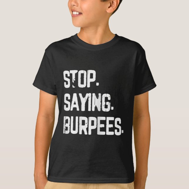 Camiseta Pare De Dizer Burpees Exercem Piada De Aranha (Frente)