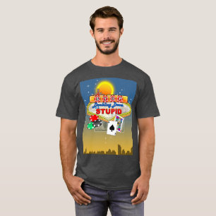 Camiseta Pare de dobrar para baixo no t-shirt (escuro)