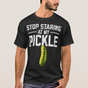 Camiseta Pare de Encarar Meu Picles Humor Adulto Picles