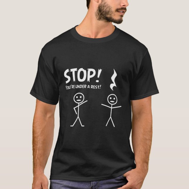 Camiseta Pare De Estar Sob Um Canhão Musical (Frente)