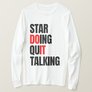 Camiseta Pare de Falar, Comece a Agir