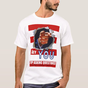 Camiseta Pare de fazer perguntas!