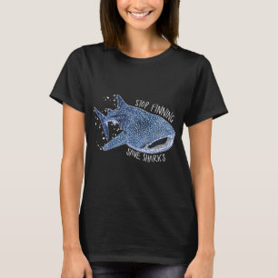 Camiseta Pare de Finar Salve Tubarões Tubarões Baleia