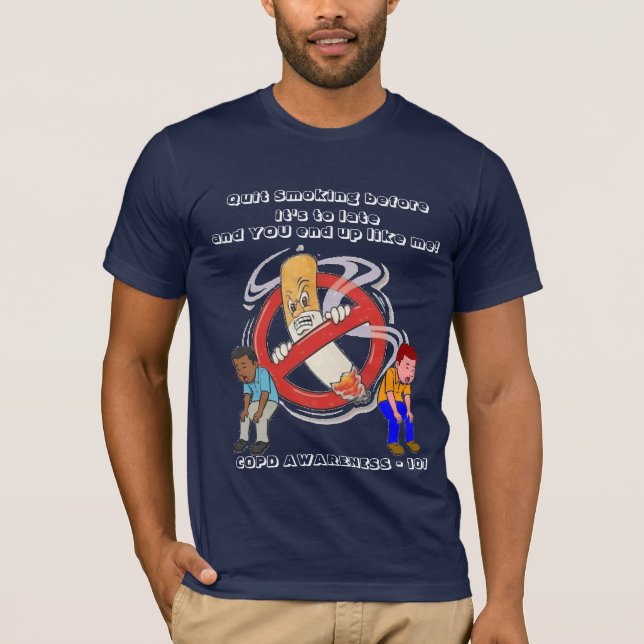 CAMISETA PARE DE FUMAR ANTES QUE SEJA TARDE (Frente)