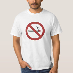 Camiseta Pare de fumar t-shirt do costume do cigarro