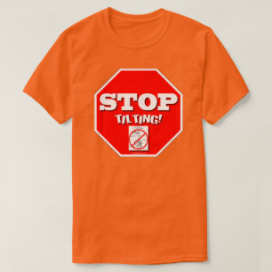 Camiseta Pare de inclinar