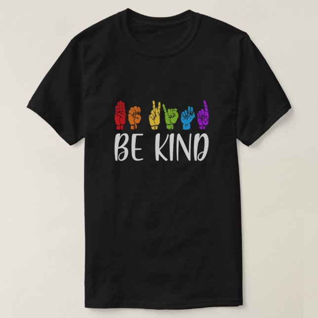 Camiseta Pare de intimidar, seja gentil com a linguagem de  (Frente do Design)