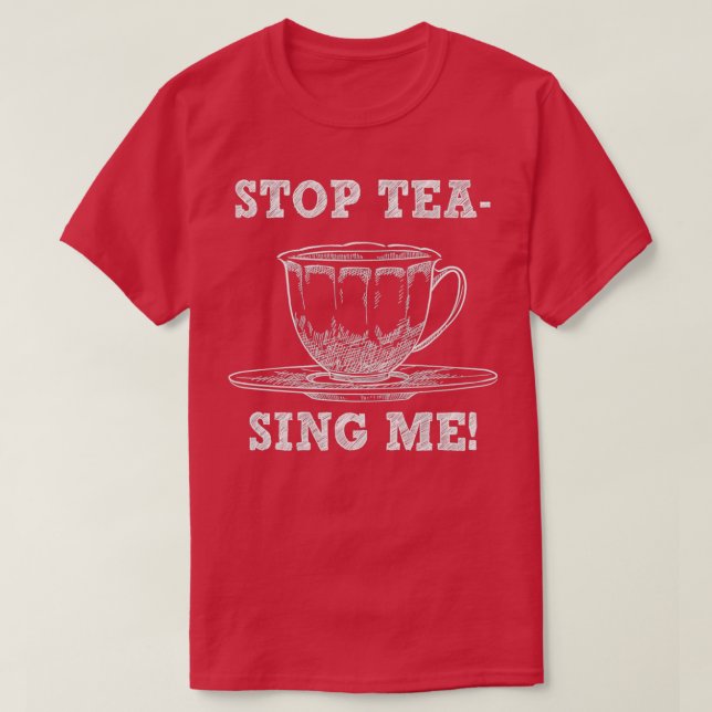 Camiseta Pare De Me Enganar Com O Presente Do Tea Pun (Frente do Design)