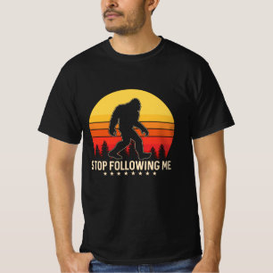 Camiseta Pare de me seguir Design retrógrado