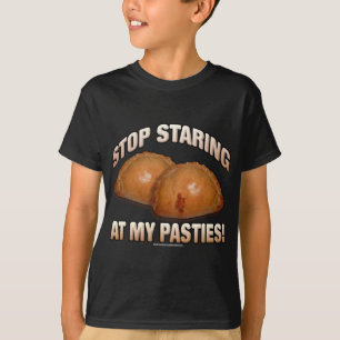 Camiseta Pare de olhar fixamente em meus pastéis!