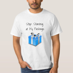 Camiseta Pare de Olhar Minha Embalagem