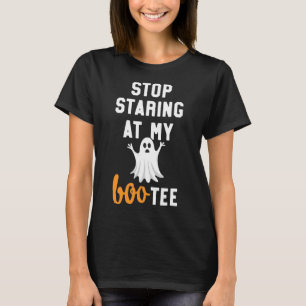 Camiseta Pare de olhar para o meu Boo-tee Ioga engraçado Ha
