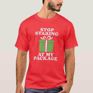 Camiseta Pare De Olhar Para O Meu Pacote Feliz Natal Em Jul