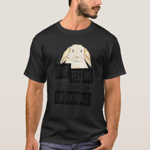Camiseta Pare de Testar Cosméticos em Animais Mulheres Hom