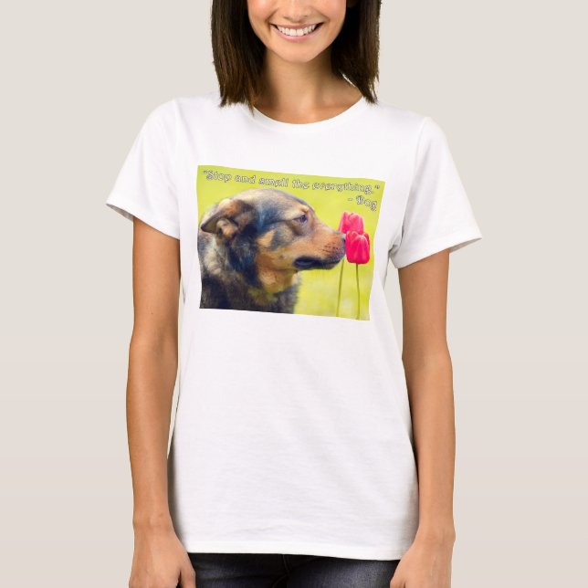 Camiseta Pare e Cheire Tudo (Frente)