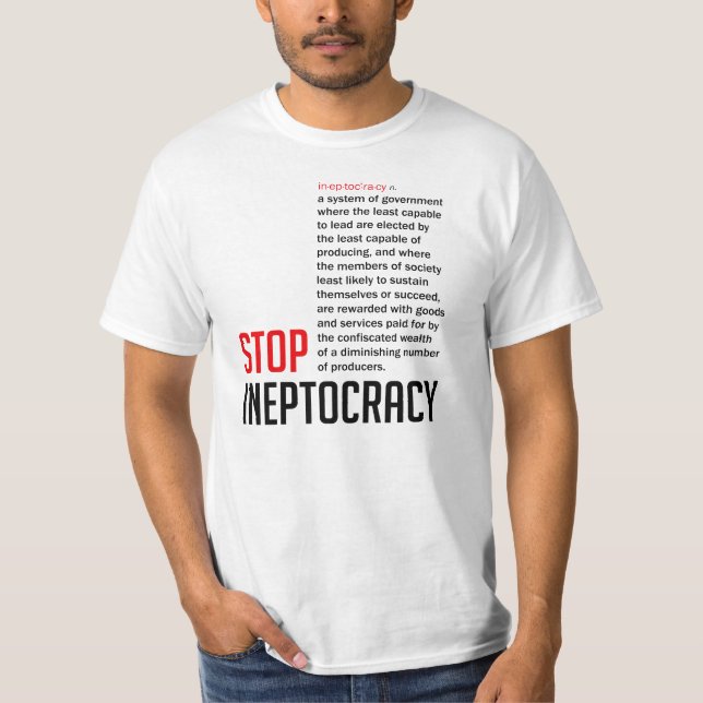 Camiseta Pare Ineptocracy (Frente)