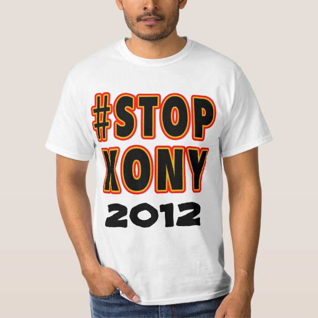 Camiseta PARE KONY!  Tshirt de Uganda do #STOPKONY (Frente)
