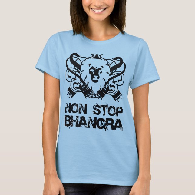 Camiseta Pare não o logotipo de Bhnagra (clássico) (Frente)