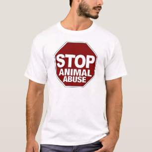 Camiseta Pare o abuso animal