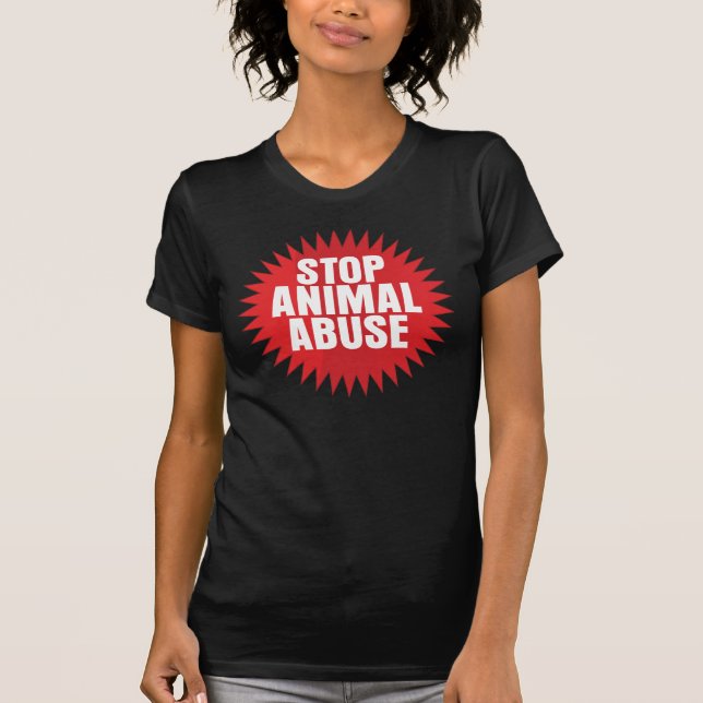Camiseta Pare o abuso animal (Frente)
