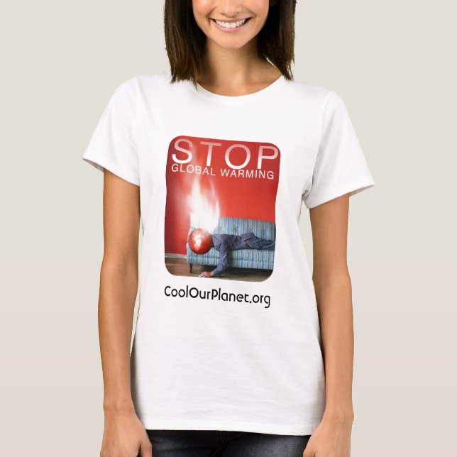Camiseta Pare o aquecimento global (Frente)