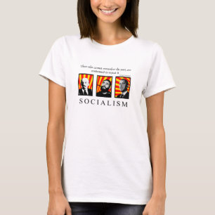 Camiseta Pare o branco revisado socialismo