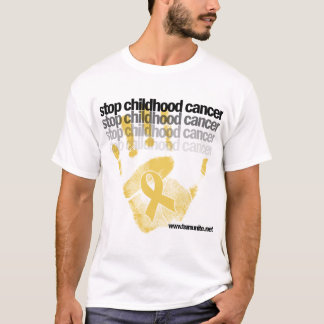 Camiseta Pare o cancer da infância -- CUSTOMIZÁVEL