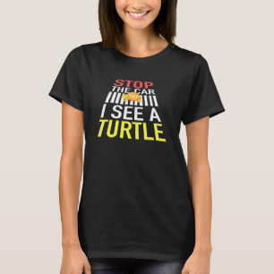 Camiseta Pare o Carro Eu vejo uma Tartaruga engraçado
