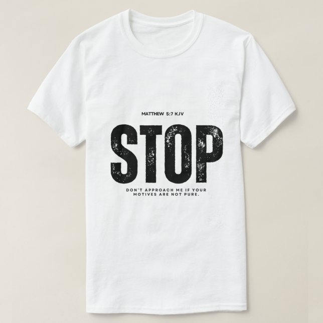 Camiseta Pare o ciclo (Frente do Design)