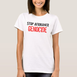 CAMISETA PARE O GENOCÍDIO DO AFRIKANER