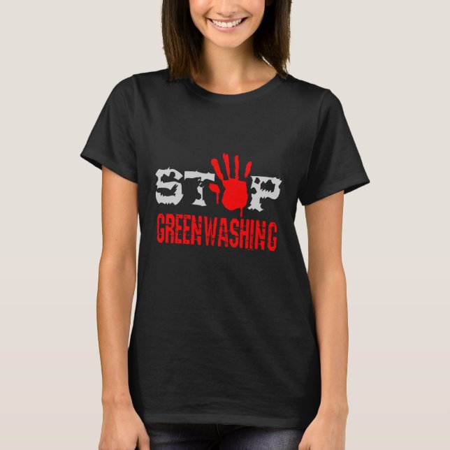 Camiseta Pare o Greenwashing (Frente)
