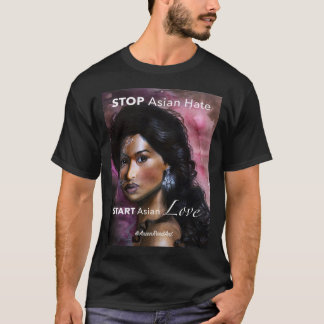 Camiseta Pare o ódio asiático começar o amor asiático, Arie