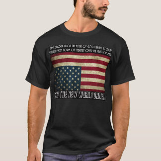 Camiseta Pare o ordem mundial novo Thomas Jefferson