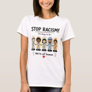 Camiseta Pare o racismo somos todos humanos