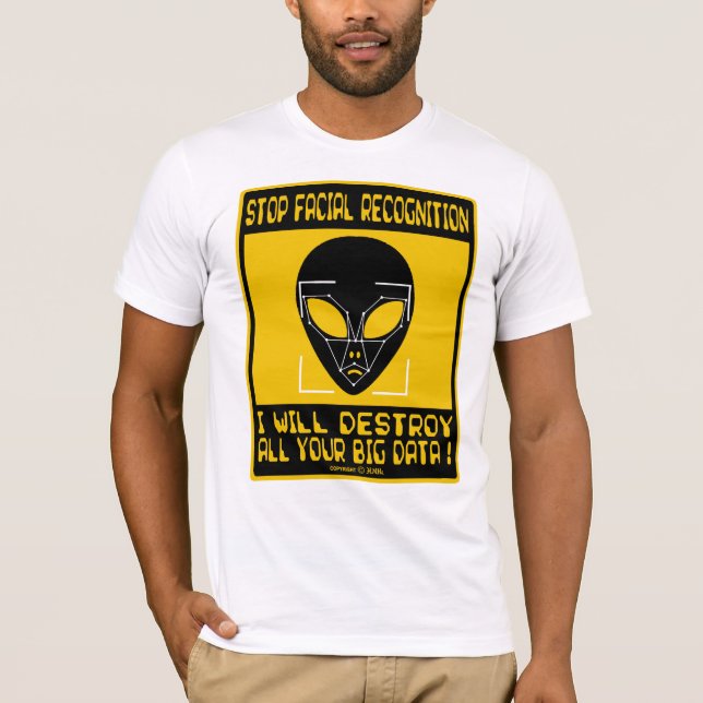 Camiseta Pare o reconhecimento facial (Frente)