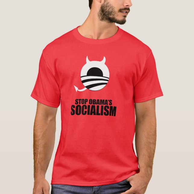 CAMISETA PARE O SOCIALISMO DE OBAMA (Frente)