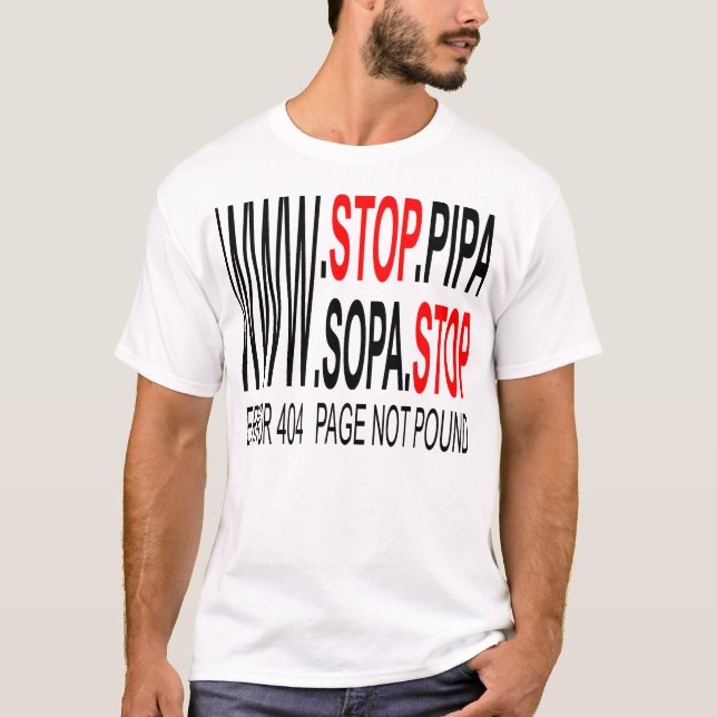 Camiseta Pare o SOPA & PIPA (Frente)