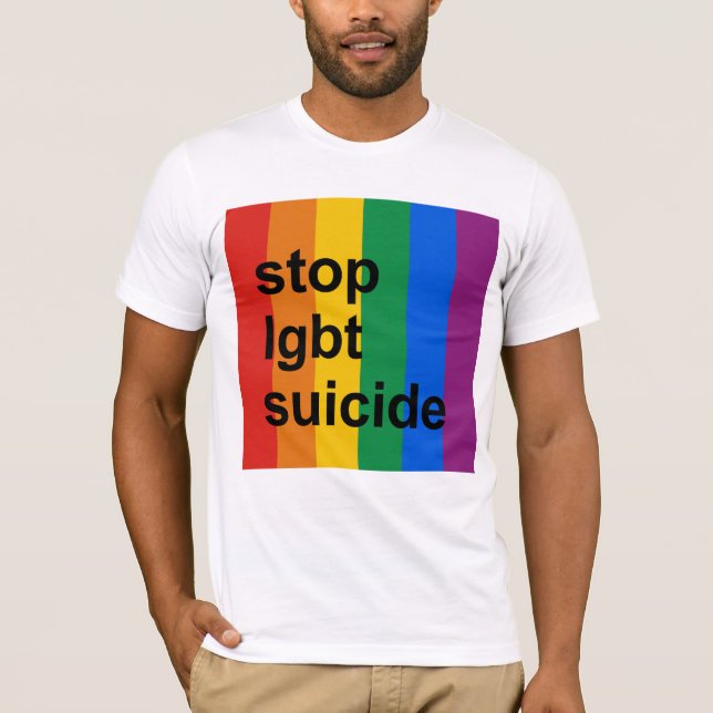 Camiseta pare o suicídio do lgbt (Frente)