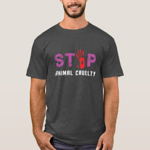 Camiseta Pare o t-shirt animal da crueldade