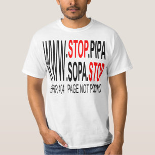 Camiseta Pare o t-shirt de SOPA & de PIPA